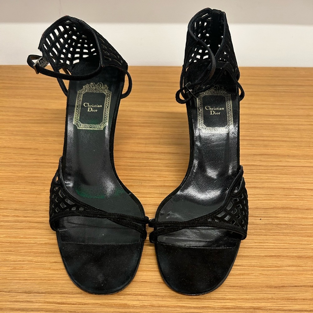 Christian Dior Vintage Spiderweb High Heels